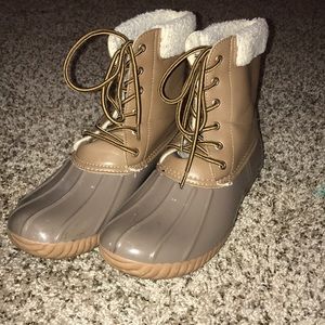 Taupe Duck Boots